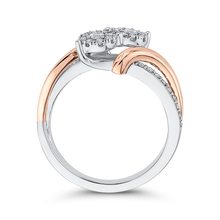 Load image into Gallery viewer, Two Tone Gold Two Stone Diamond Fashion Ring Luminous RF0997T-42WP
