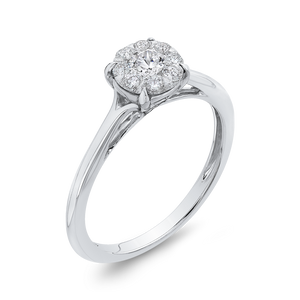 Plain Shank Diamond Fashion Ring Luminous RF1006T-03W