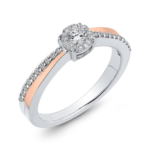 Load image into Gallery viewer, Two Tone Gold Diamond Fashion Ring Luminous RF1009T-42WP
