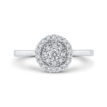 Load image into Gallery viewer, Plain Shank Diamond Halo Fashion Ring Luminous RF1010T-42W

