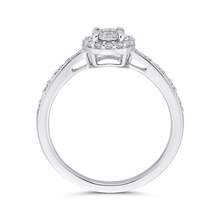 Load image into Gallery viewer, Round Diamond Double Halo Fashion Ring Luminous RF1037T-42W
