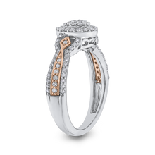 Load image into Gallery viewer, Pear Diamond Two-Tone Gold Fashion Ring Luminous RF1038T-42WP
