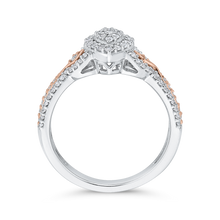 Load image into Gallery viewer, Pear Diamond Two-Tone Gold Fashion Ring Luminous RF1038T-42WP
