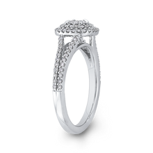 Load image into Gallery viewer, Round Diamond Double Halo Fashion Ring Luminous RF1046T-42W
