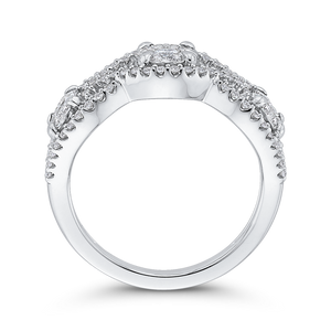 White Diamond Three Stone Fashion Ring Luminous RF1047T-42W