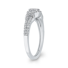 Load image into Gallery viewer, White Round Diamond Halo Fashion Ring Luminous RF1048T-42W
