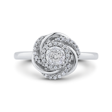Load image into Gallery viewer, Round Diamond Swirl Fashion Ring Luminous RF1050T-42W
