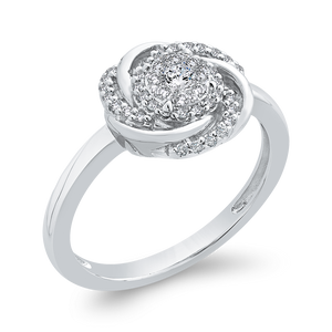 Round Diamond Swirl Fashion Ring Luminous RF1050T-42W