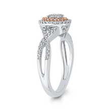 Load image into Gallery viewer, Two Tone Gold Fashion Ring with Crossover Shank Luminous RF1052T-42WP
