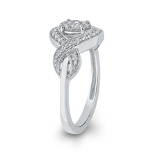 Load image into Gallery viewer, 10K White Gold 1/4 ct Round Diamond Infinity Fashion Ring Luminous RF1064T-42W
