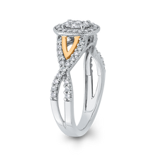 Load image into Gallery viewer, Split Shank Oval White Diamond Fashion Ring Luminous RF1066T-42WY
