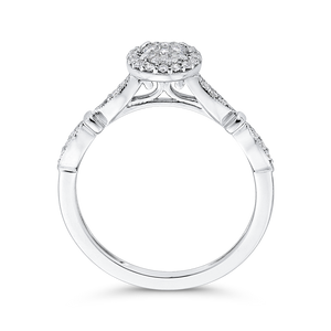 Oval Diamond Fashion Ring Luminous RF1067T-42W