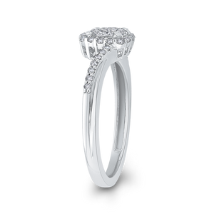 White Gold Fashion Promise Ring Luminous RF1076T-42W