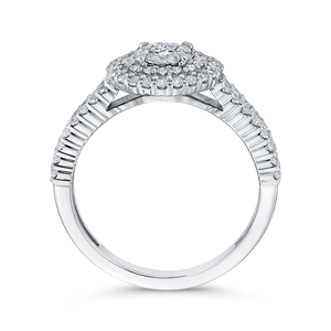 White Diamond Cluster Fashion Ring Luminous RF1078T-42W
