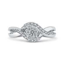 Load image into Gallery viewer, Crossover Shank White Diamond Fashion Ring Luminous RF1080T-42W
