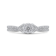Load image into Gallery viewer, Split Shank Round White Diamond Fashion Ring Luminous RF1087T-42W

