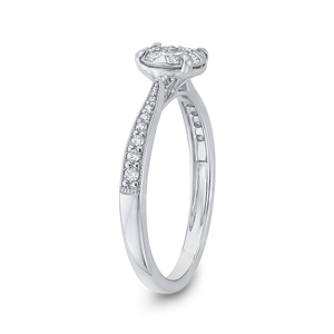 Round Diamond Fashion Halo Ring Luminous RF1088T-42W