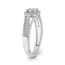 Load image into Gallery viewer, Round Diamond Double Halo Fashion Ring Luminous RF1090T-42W
