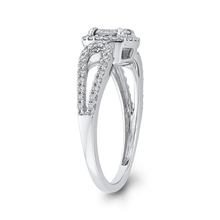 Load image into Gallery viewer, Split Shank Round White Diamond Fashion Ring Luminous RF1092T-42W
