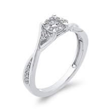 Load image into Gallery viewer, Crossover Shank Round Diamond Fashion Ring Luminous RF1094T-42W
