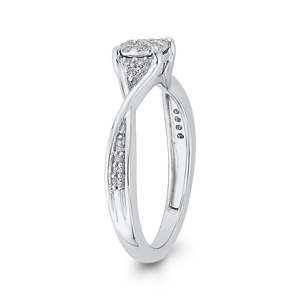 Crossover Shank Round Diamond Fashion Ring Luminous RF1094T-42W