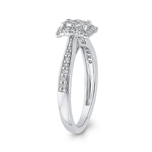 1/3 ct White Diamond Fashion Cluster Ring Luminous RF1098T-42W