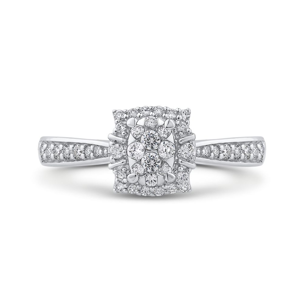 1/3 ct White Diamond Fashion Cluster Ring Luminous RF1098T-42W