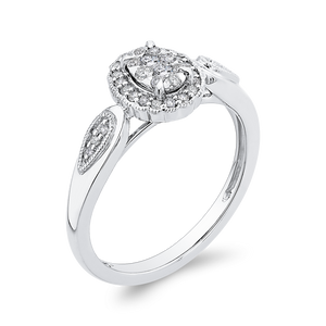 Round Diamond Cluster Fashion Ring Luminous RF1100T-42W