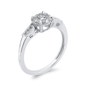 1/3 ct White Diamond Halo Fashion Ring Luminous RF1104T-42W