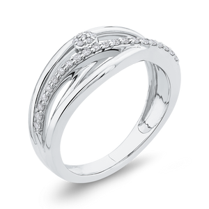 1/2 ct Round Diamond Cluster Fashion Ring Luminous RF1105T-42W