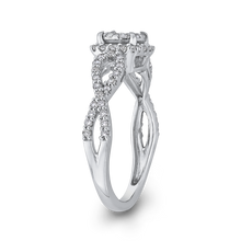 Load image into Gallery viewer, Crossover Shank White Gold Fashion Ring Luminous RF1107T-42W
