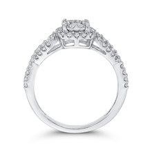 Load image into Gallery viewer, Crossover Shank White Gold Fashion Ring Luminous RF1107T-42W
