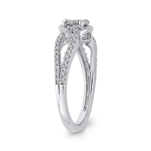 Split Shank Round Diamond Fashion Ring Luminous RF1122T-42W