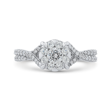 Load image into Gallery viewer, Round Diamond Promise Halo Fashion Ring Luminous RF1131T-42W
