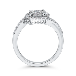 Round 5/8 ct Diamond Halo Fashion Ring Luminous RF1133T-42W