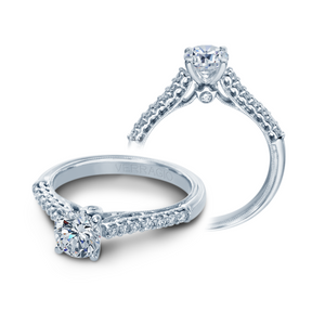 Verragio Renaissance 901R6 Round Solitaire Side-Diamond 0.25CTW Engagement Ring V-901-R6