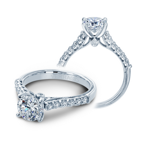 14K White Gold 0.30CT Diamond Semi Mount Engagement Ring V-901-R7