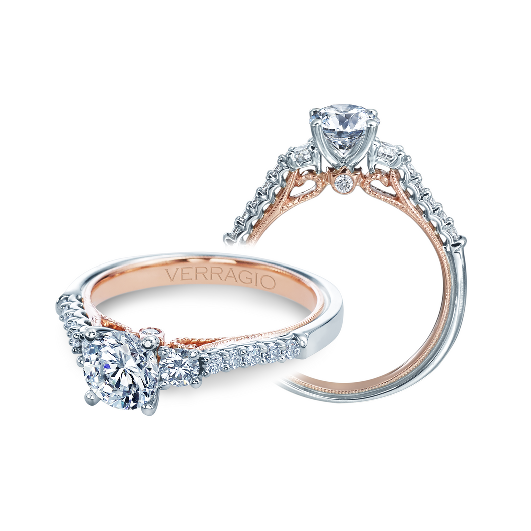 Verragio Classic Collection – V-905-R6-2T Style Diamond Engagement Mounting 0.40TW