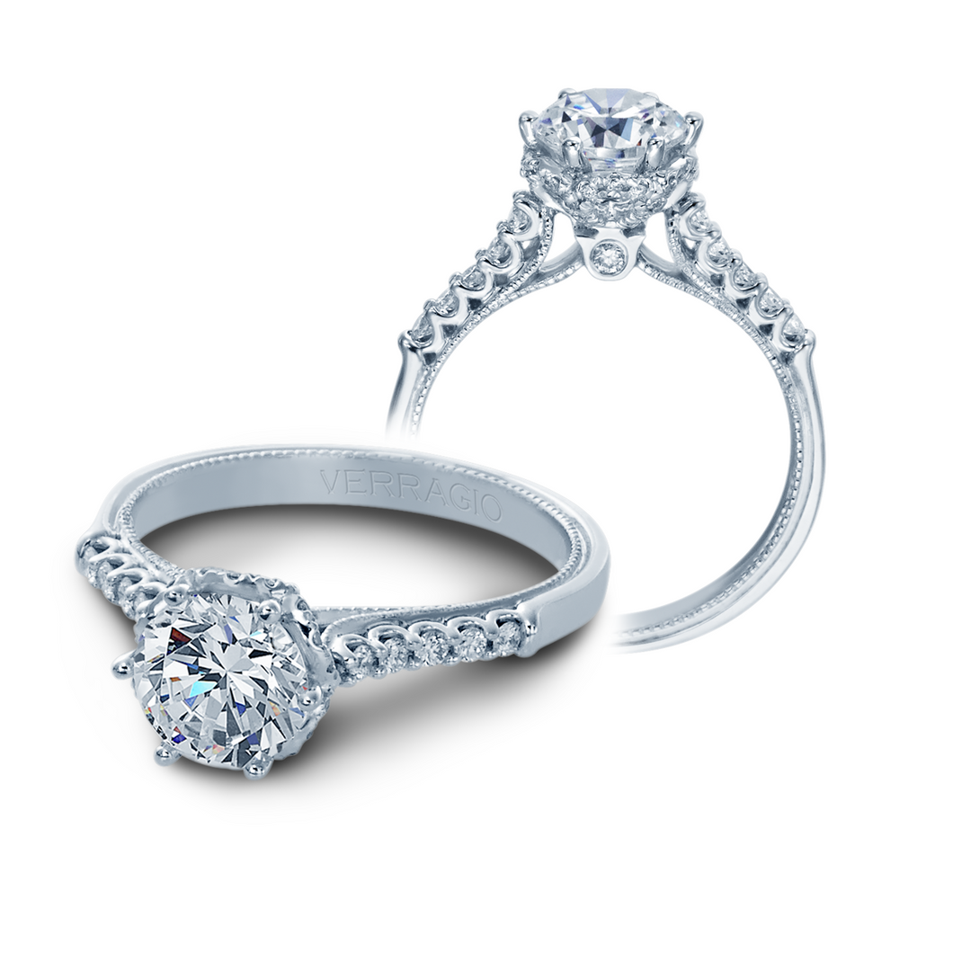Verragio Classic Collection – V-938-R7-2T Style Diamond Engagement Mounting 0.30TW
