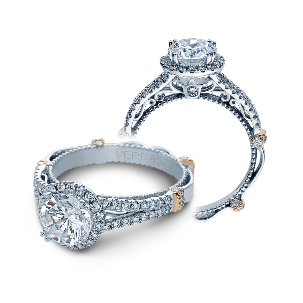 Verragio Parisian Collection –  DL-107R Style Diamond Engagement Mounting 0.50TW