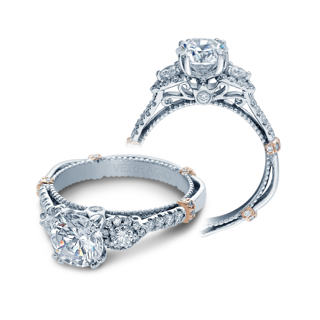 Parisian Collection Engagement ring with 0.50ct of Round Brilliant Diamonds DL-128