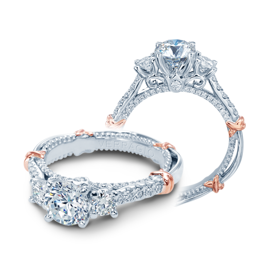 Verragio Three Stone Diamond Engagement Ring D-138R