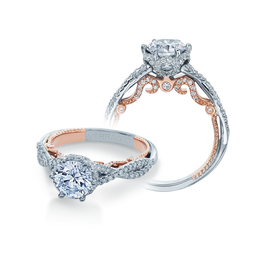 Verragio Twist Shank Diamond Engagement Ring INS-7091R-2WR