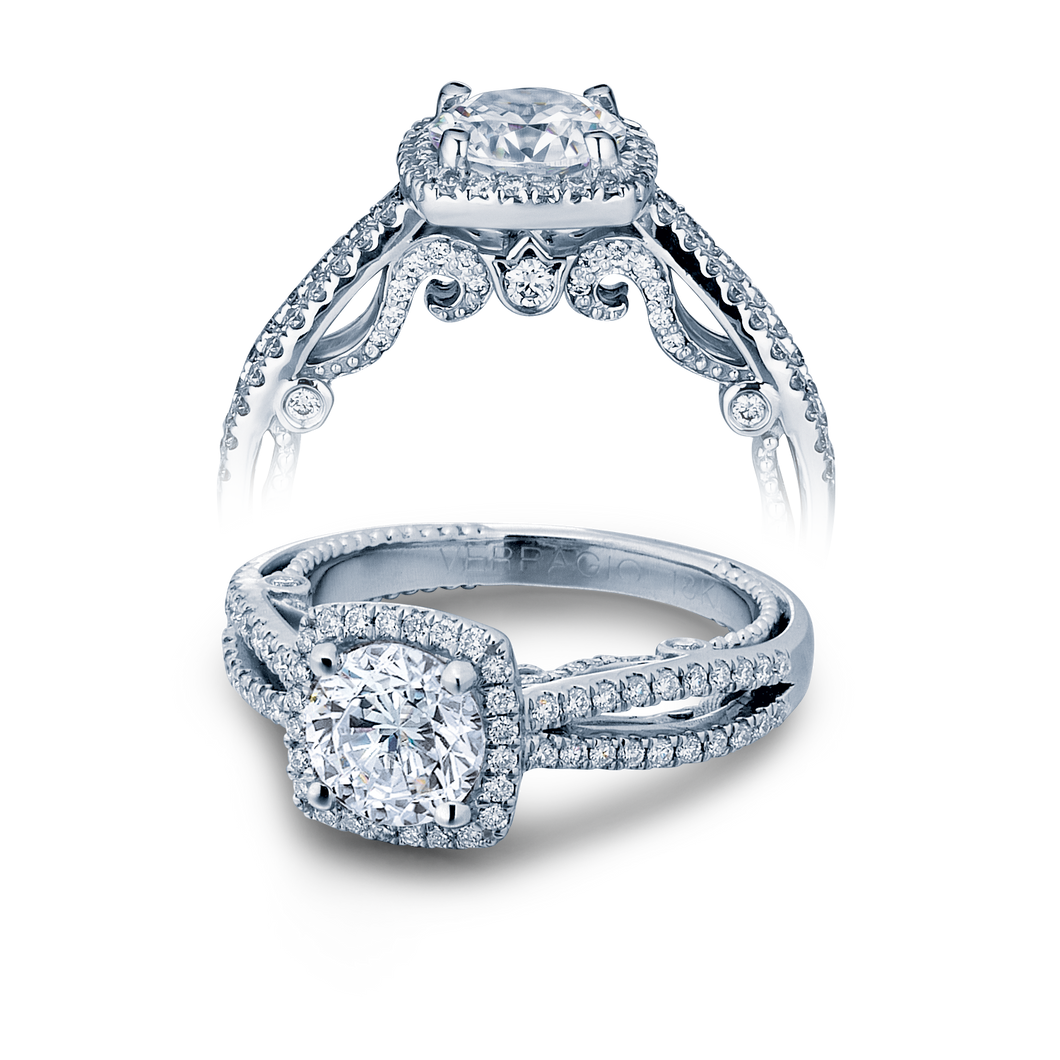 Insignia Platinum Round Engagement Ring INS-7069CU