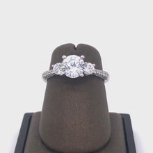 Load and play video in Gallery viewer, 18Kt Gold Semi Mount 0.27 Carat Weight  Diamond Ring
